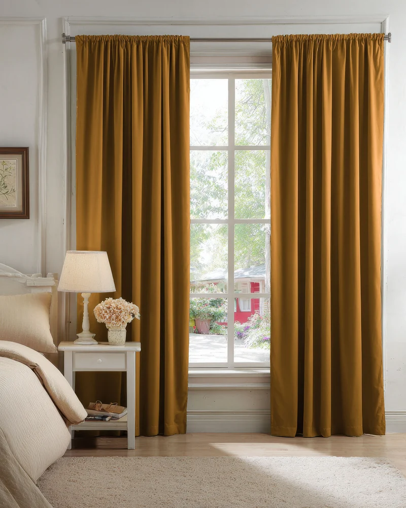 Classic 100% Blackout Velvet Custom Curtain