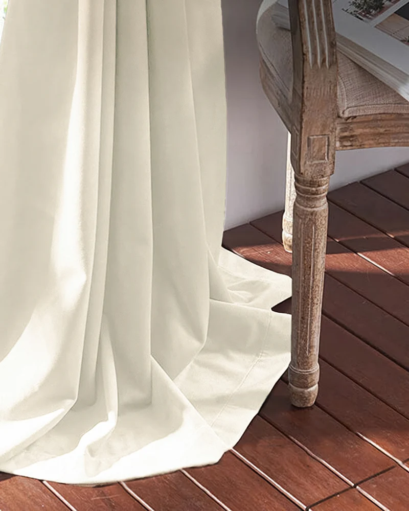 Classic 100% Blackout Velvet Custom Curtain