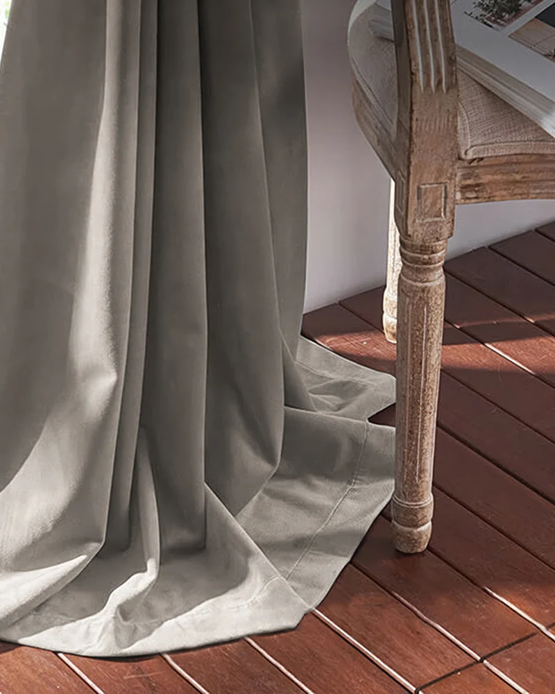 Classic 100% Blackout Velvet Custom Curtain