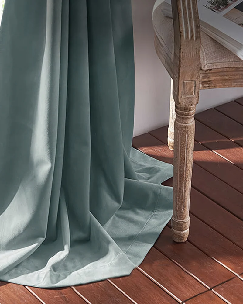Classic 100% Blackout Velvet Custom Curtain