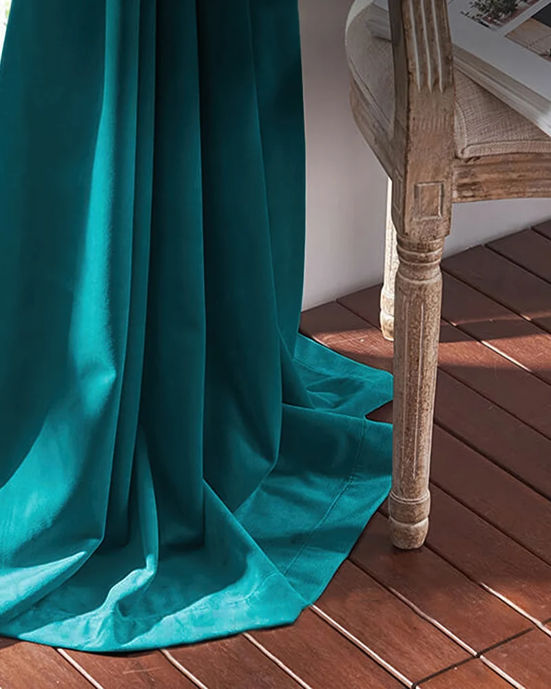 Classic 100% Blackout Velvet Custom Curtain