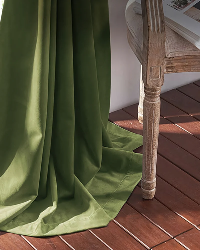 Classic 100% Blackout Velvet Custom Curtain