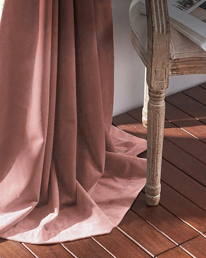 Classic 100% Blackout Velvet Custom Curtain