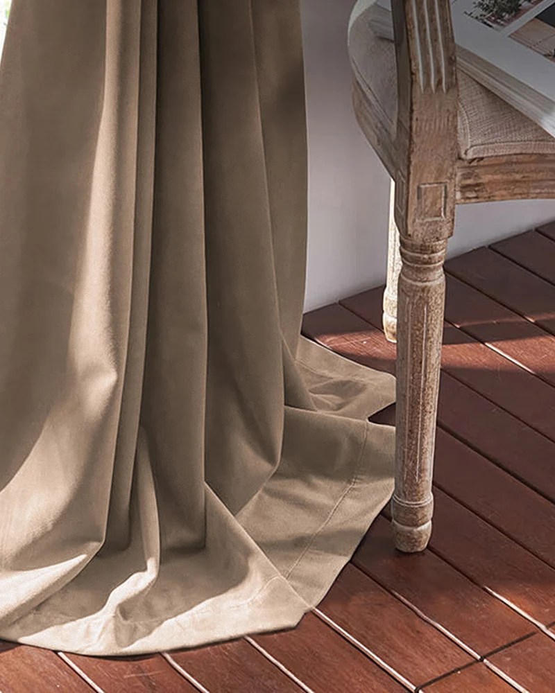 Classic 100% Blackout Velvet Custom Curtain