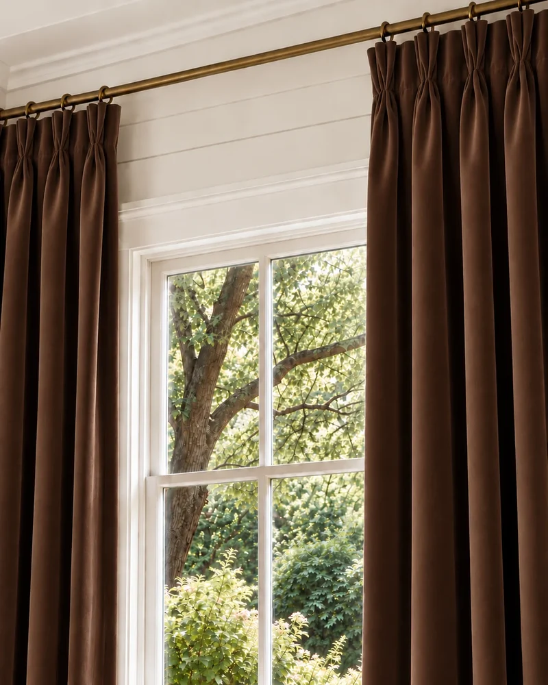 Classic 100% Blackout Velvet Custom Curtain