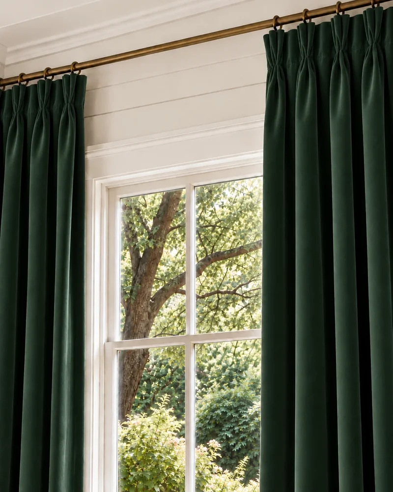 Classic 100% Blackout Velvet Custom Curtain
