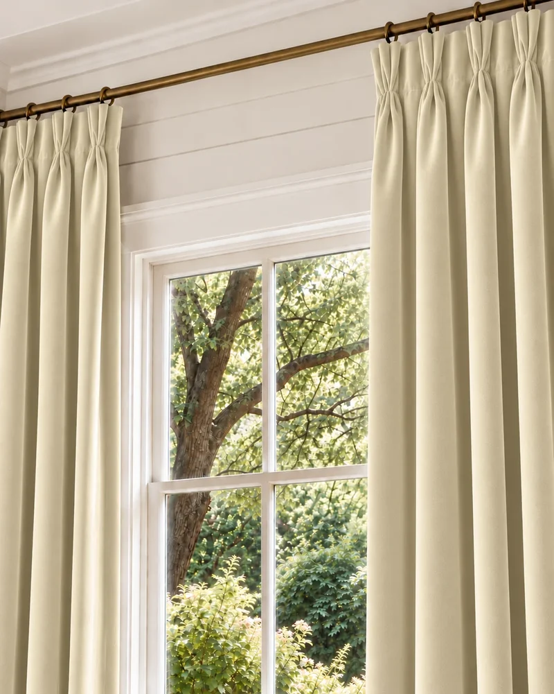 Classic 100% Blackout Velvet Custom Curtain