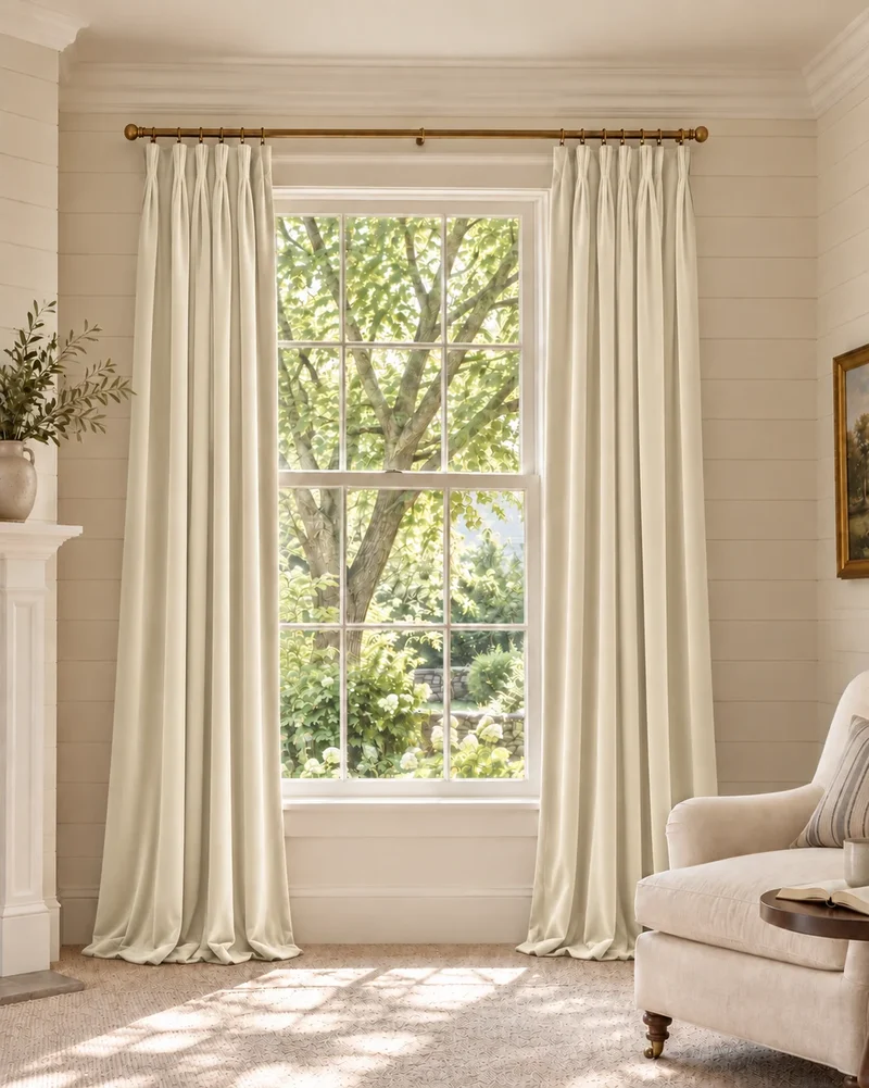 Classic 100% Blackout Velvet Custom Curtain