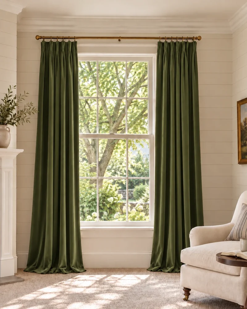Classic 100% Blackout Velvet Custom Curtain