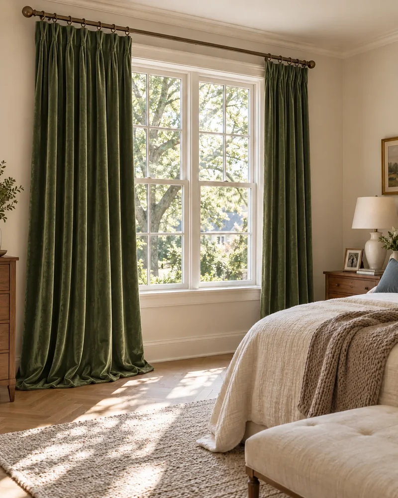 Classic 100% Blackout Velvet Custom Curtain