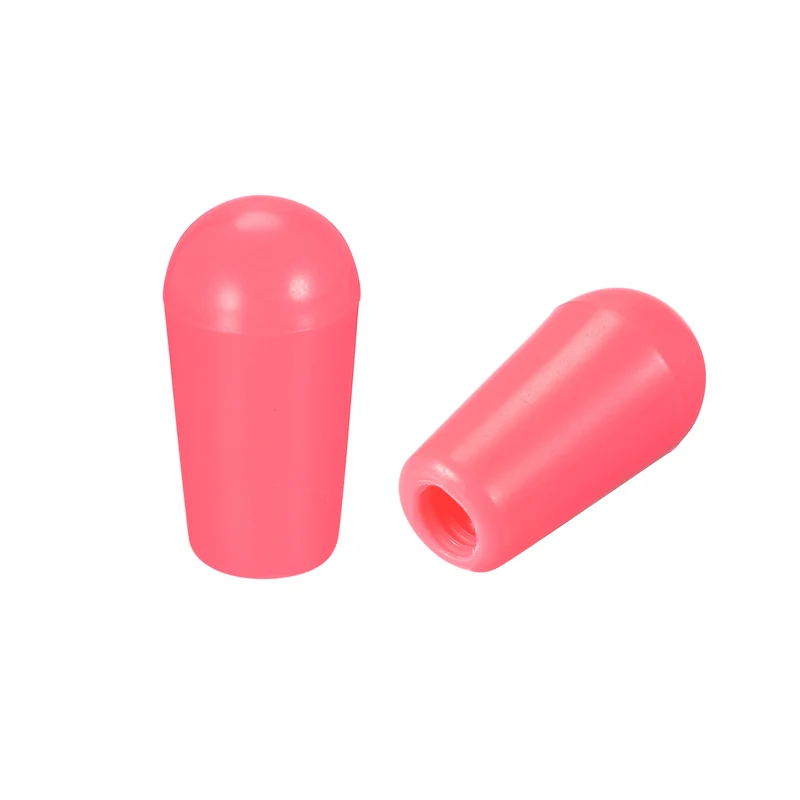 Toggle Switch Knob Cap Red Cover ABS 8mm Dia for 3 Way Guitar Switch, Pack of 5
