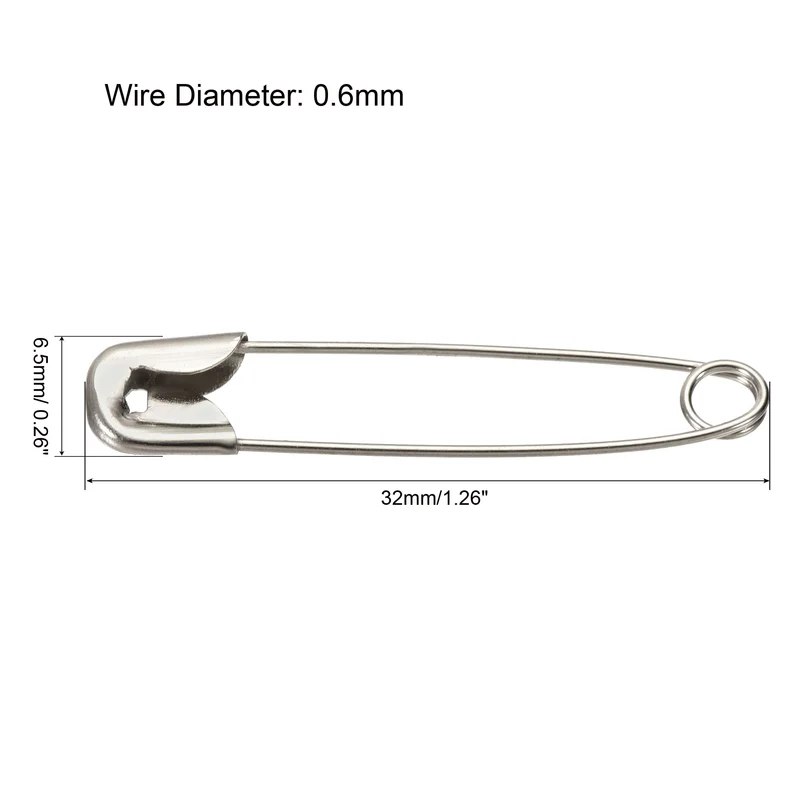 Safety Pins, Metal Sewing Pins for Blankets Crafts Brooch Making