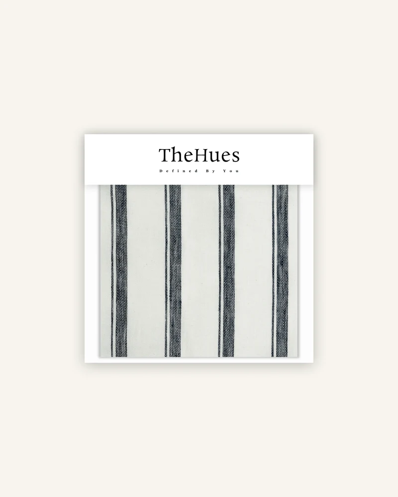 Cate 100% Linen Striped Fabric Swatches