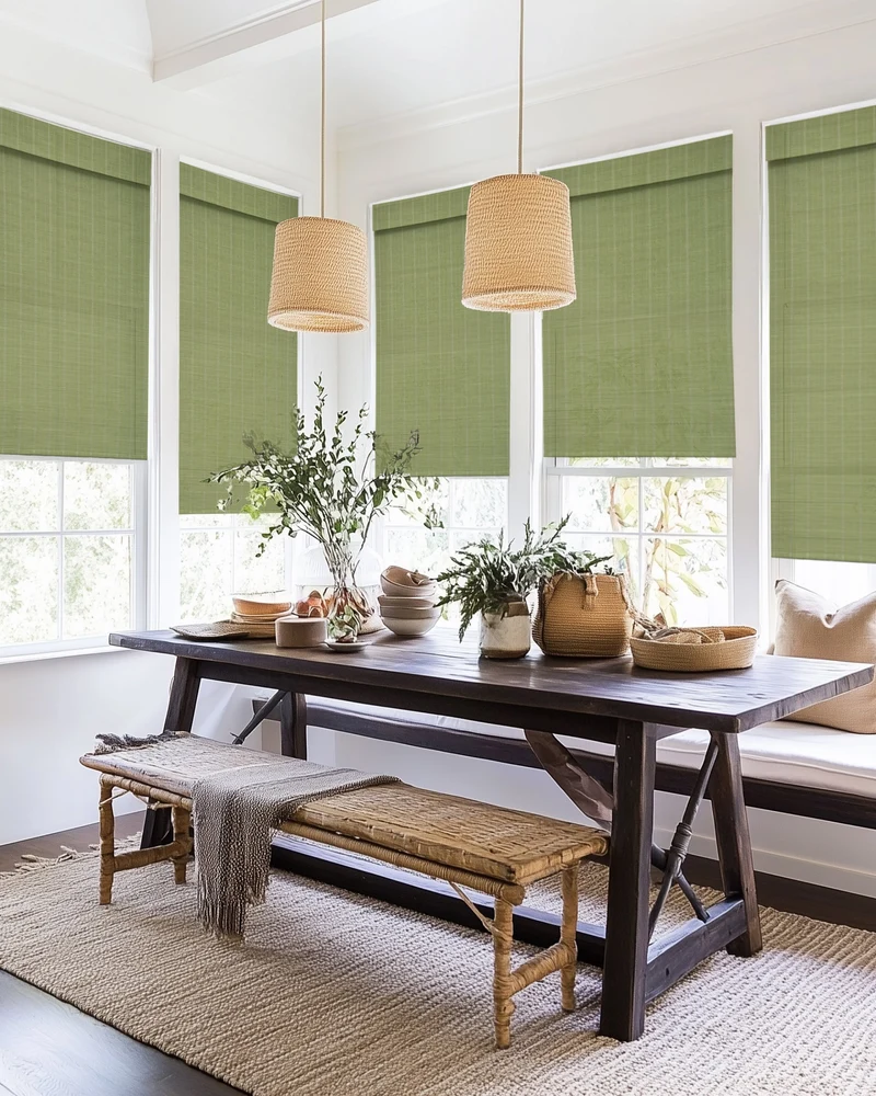 Hana Bamboo Woven Shade - Green