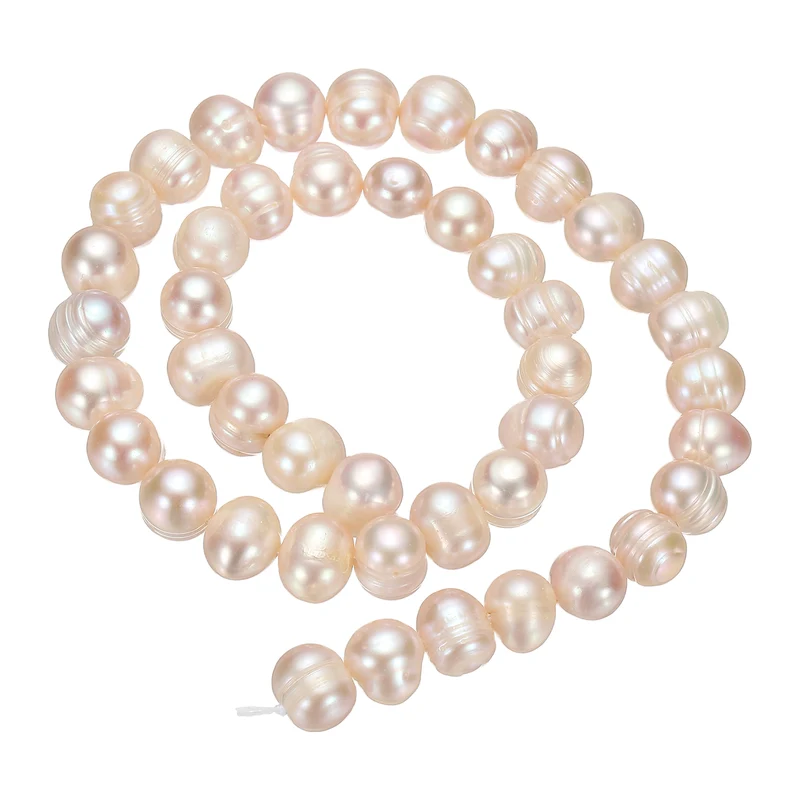 Freshwater Pearl Beads, 6-7mm Potato Shape Pearl String, Purple