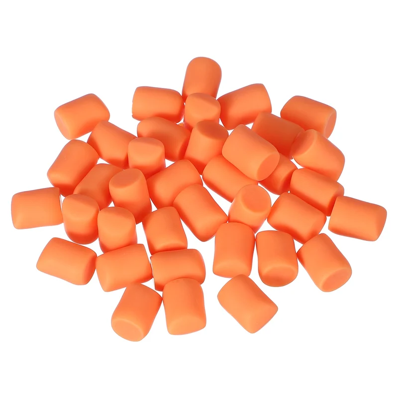 20 Pcs Resin Candy Charm, Artificial Simulation Cotton Candy, Orange