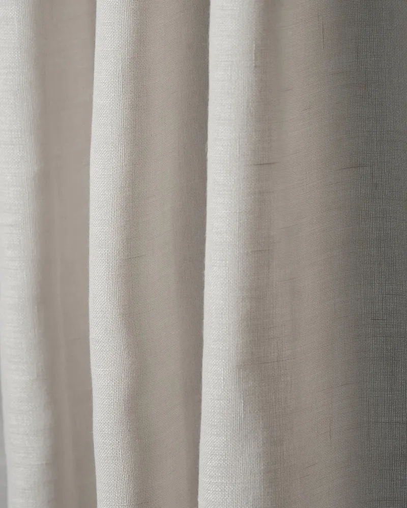 Yarn Linen Look Sheer Fabric Swatches