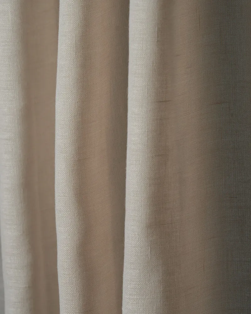 Yarn Linen Look Sheer Fabric Swatches