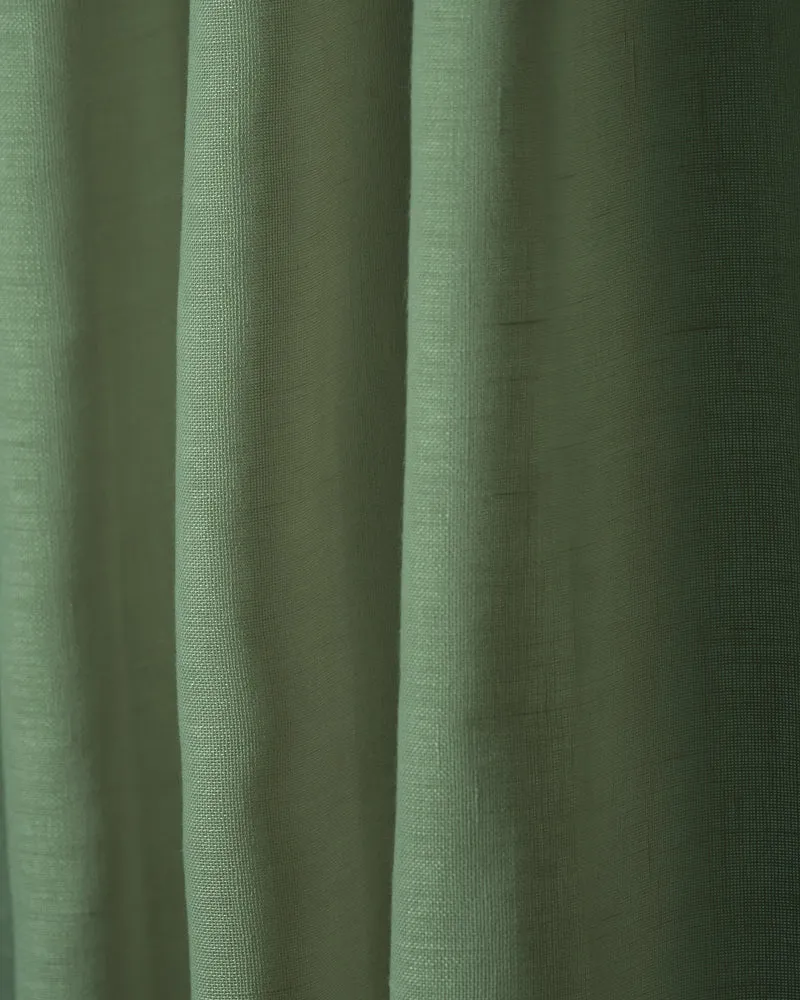 Yarn Linen Look Sheer Fabric Swatches
