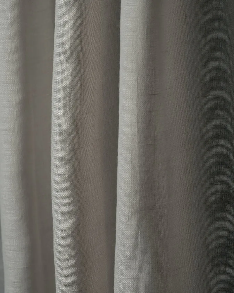 Yarn Linen Look Sheer Fabric Swatches
