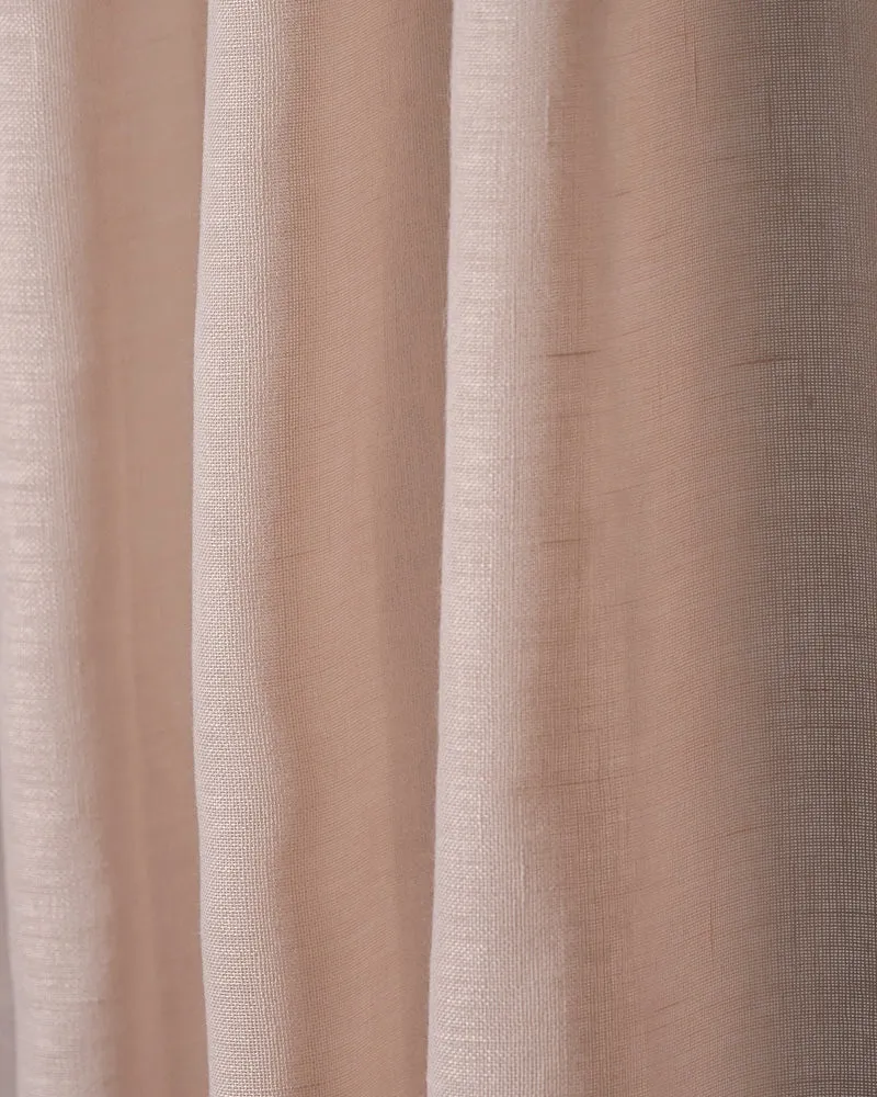 Yarn Linen Look Sheer Fabric Swatches