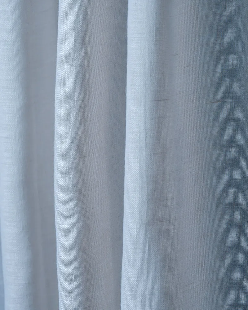 Yarn Linen Look Sheer Fabric Swatches