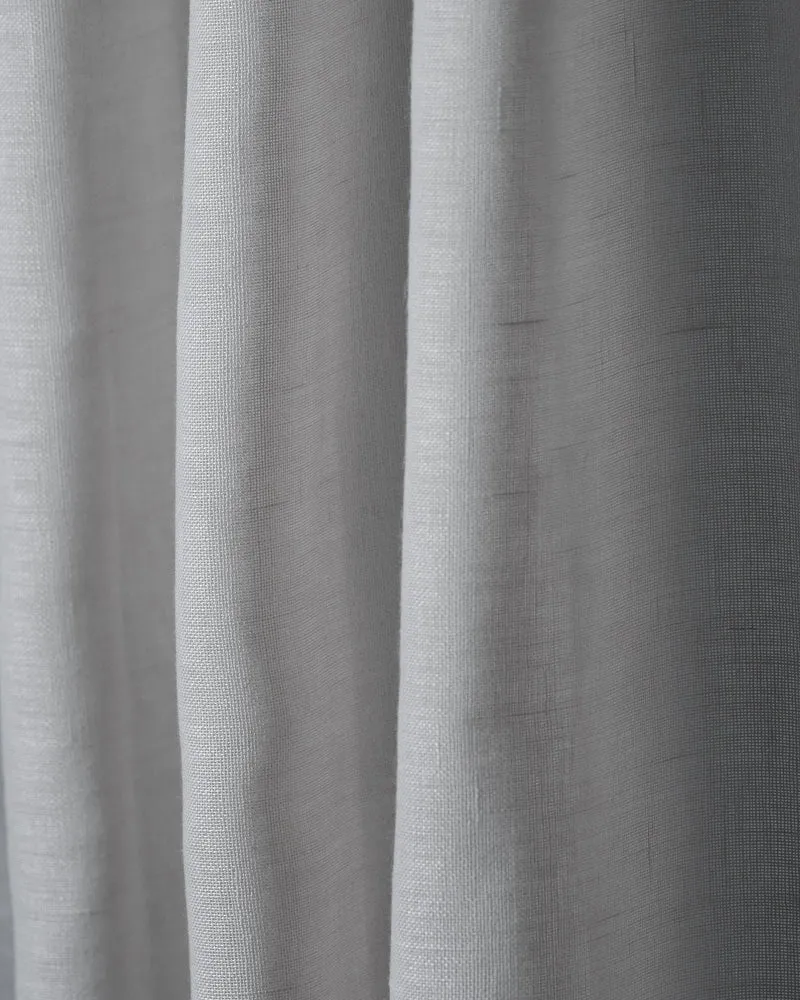 Yarn Linen Look Sheer Fabric Swatches