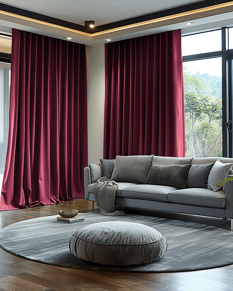 Quinn 100% Blackout OEKO Heavyweight Velvet Custom Curtain