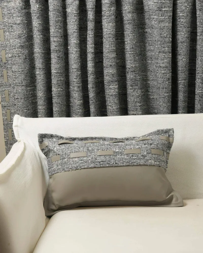 Juliette Textured Leather Lumbar Pillowcase