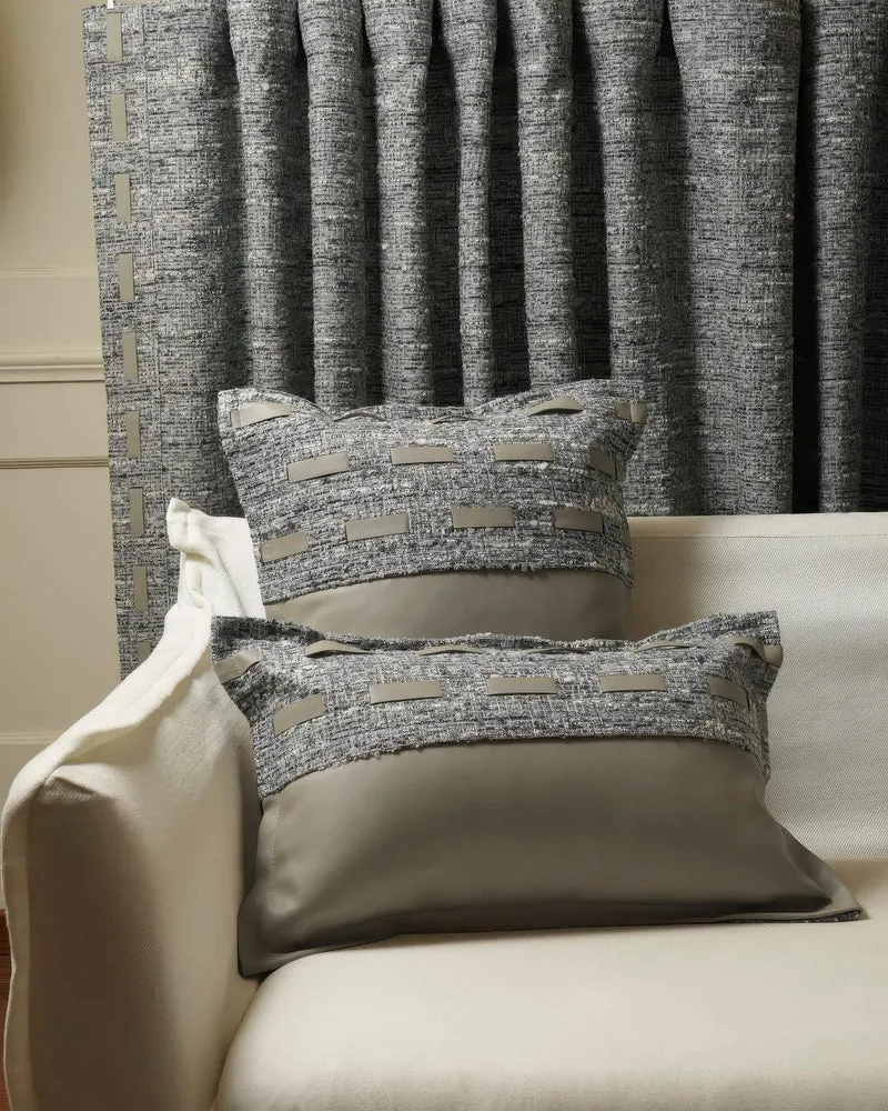 Juliette Textured Leather Lumbar Pillowcase