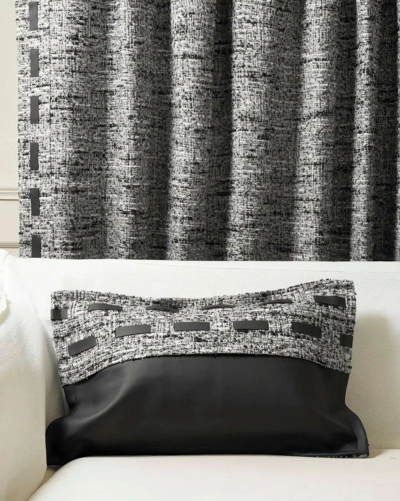 Juliette Textured Leather Lumbar Pillowcase