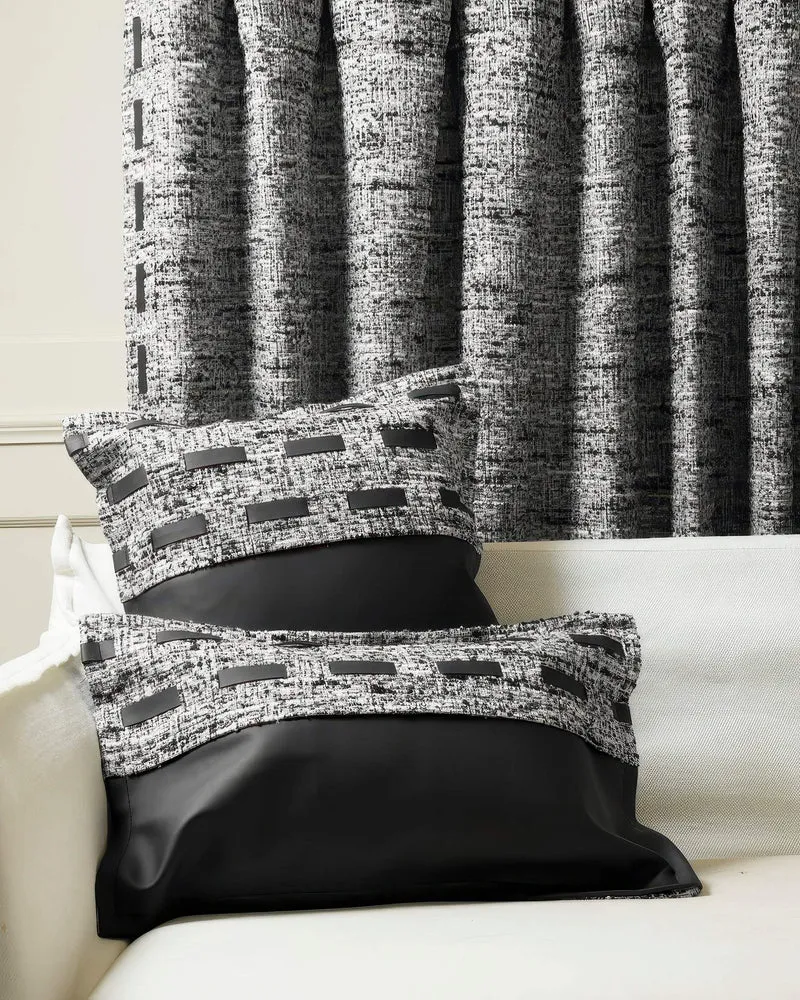Juliette Textured Leather Lumbar Pillowcase