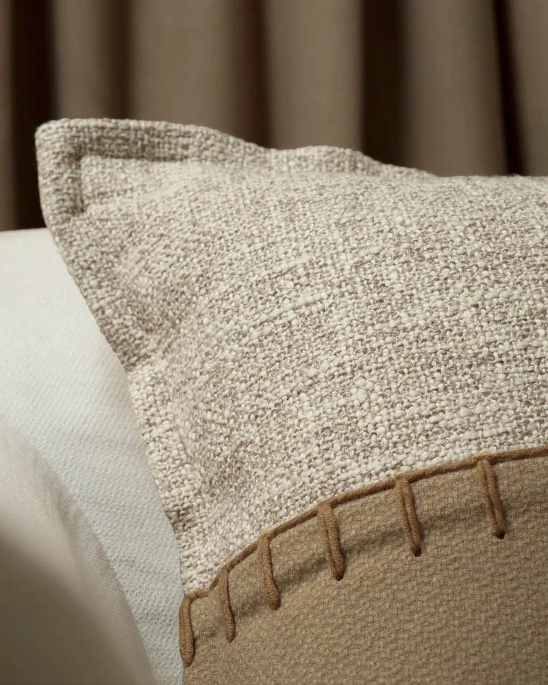 Zane Wool Blend Yarn Stitched Lumbar Pillowcase