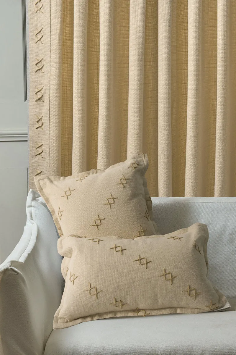 Arden Textured Yarn Stitched Throw Pillowcase