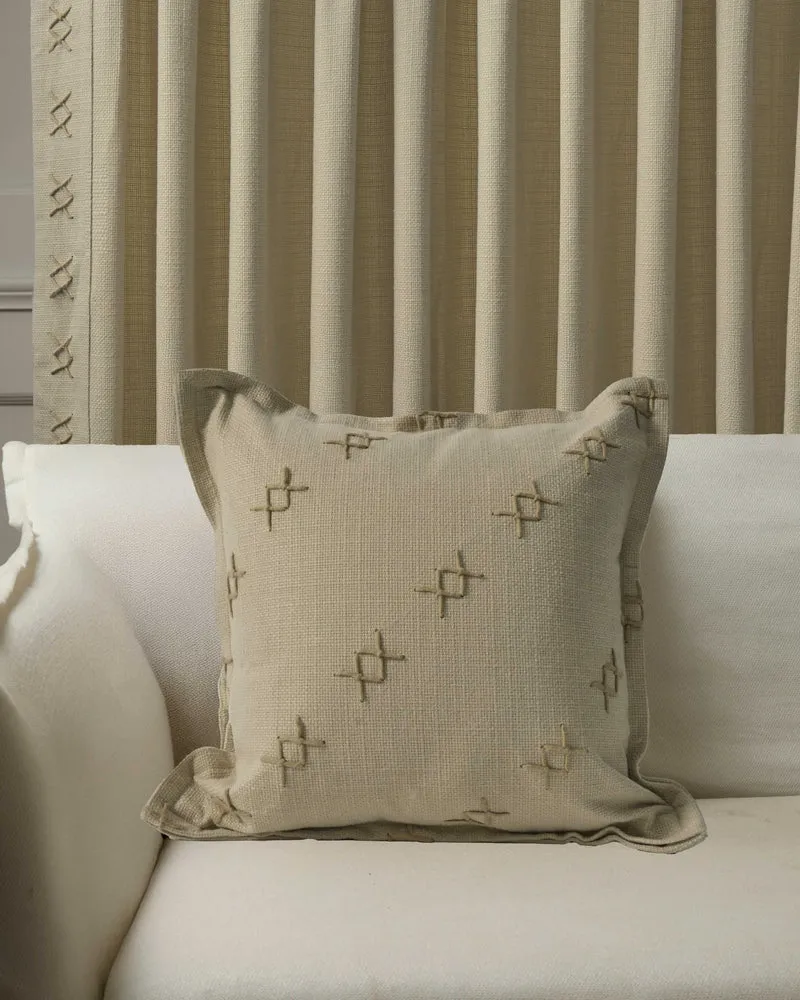 Arden Textured Yarn Stitched Throw Pillowcase
