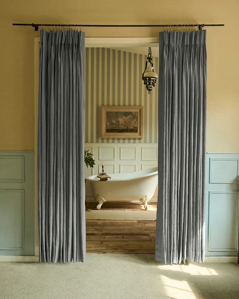Helena 100% Linen Custom Curtains