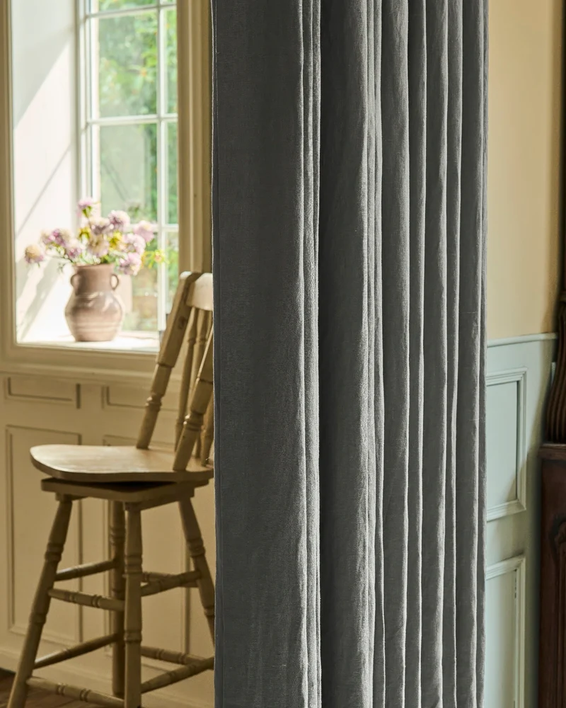 Helena 100% Linen Custom Curtains