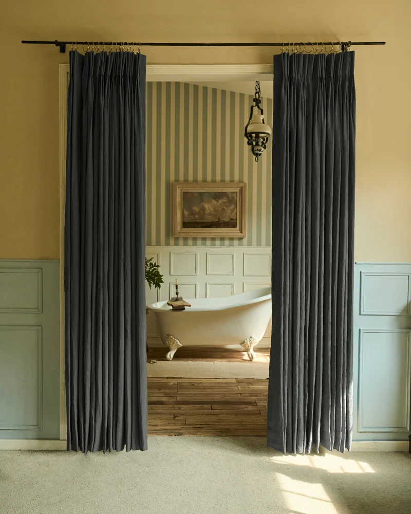 Helena 100% Linen Custom Curtains