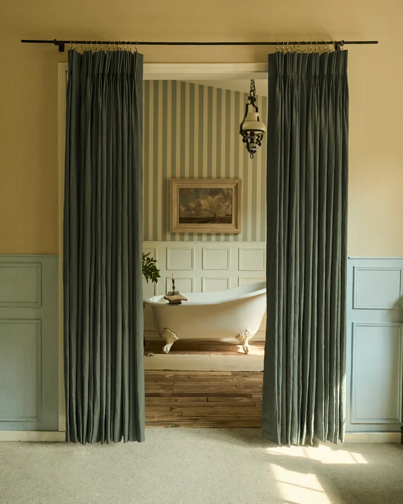 Helena 100% Linen Custom Curtains