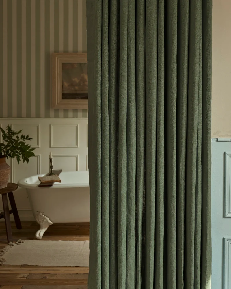 Helena 100% Linen Custom Curtains