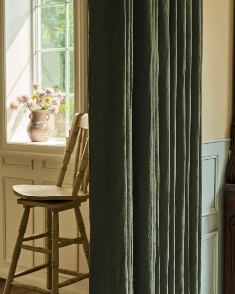 Helena 100% Linen Custom Curtains
