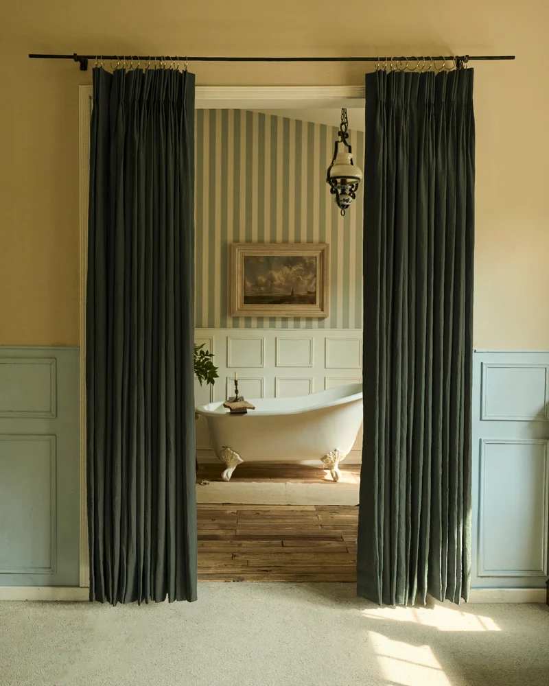 Helena 100% Linen Custom Curtains
