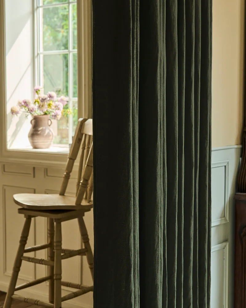 Helena 100% Linen Custom Curtains