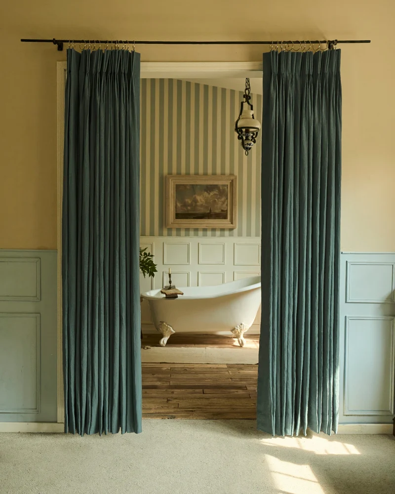 Helena 100% Linen Custom Curtains