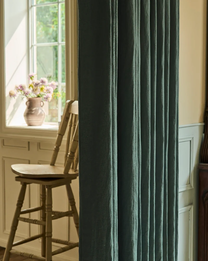 Helena 100% Linen Custom Curtains