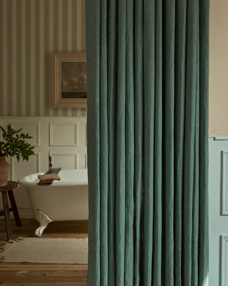 Helena 100% Linen Custom Curtains