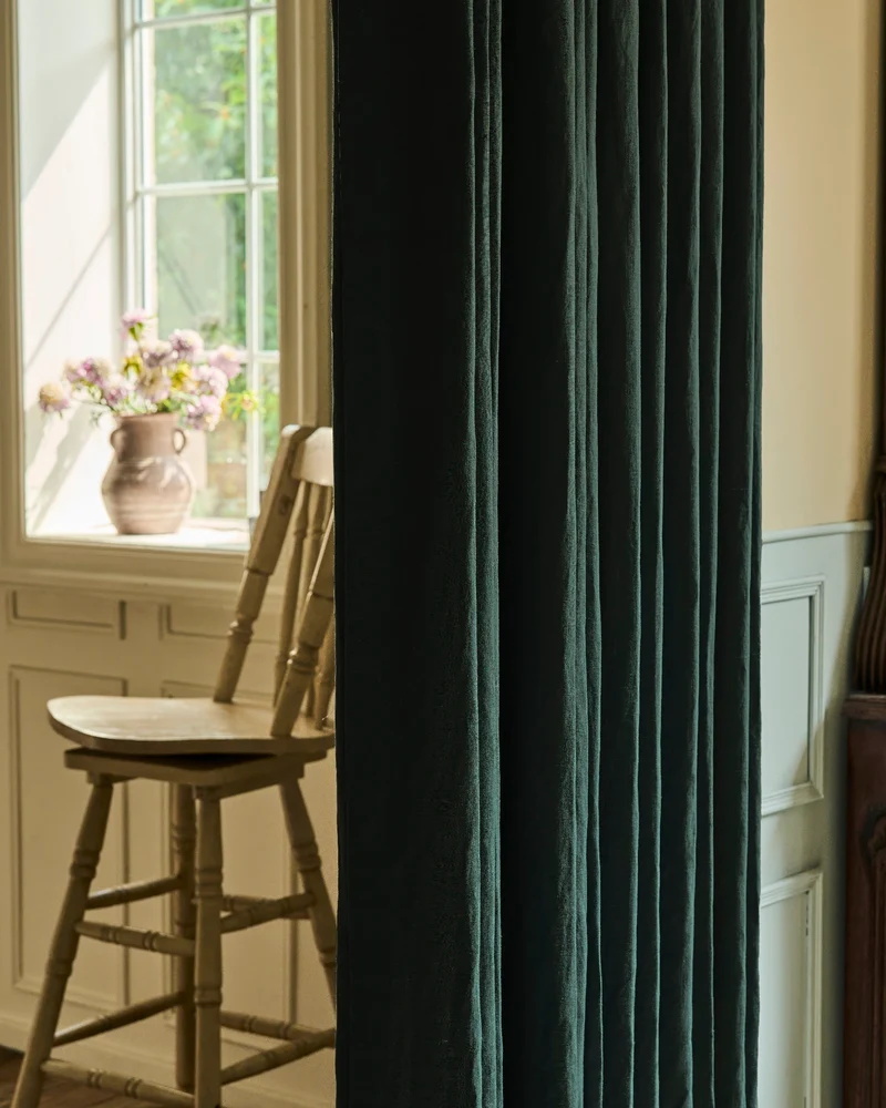 Helena 100% Linen Custom Curtains