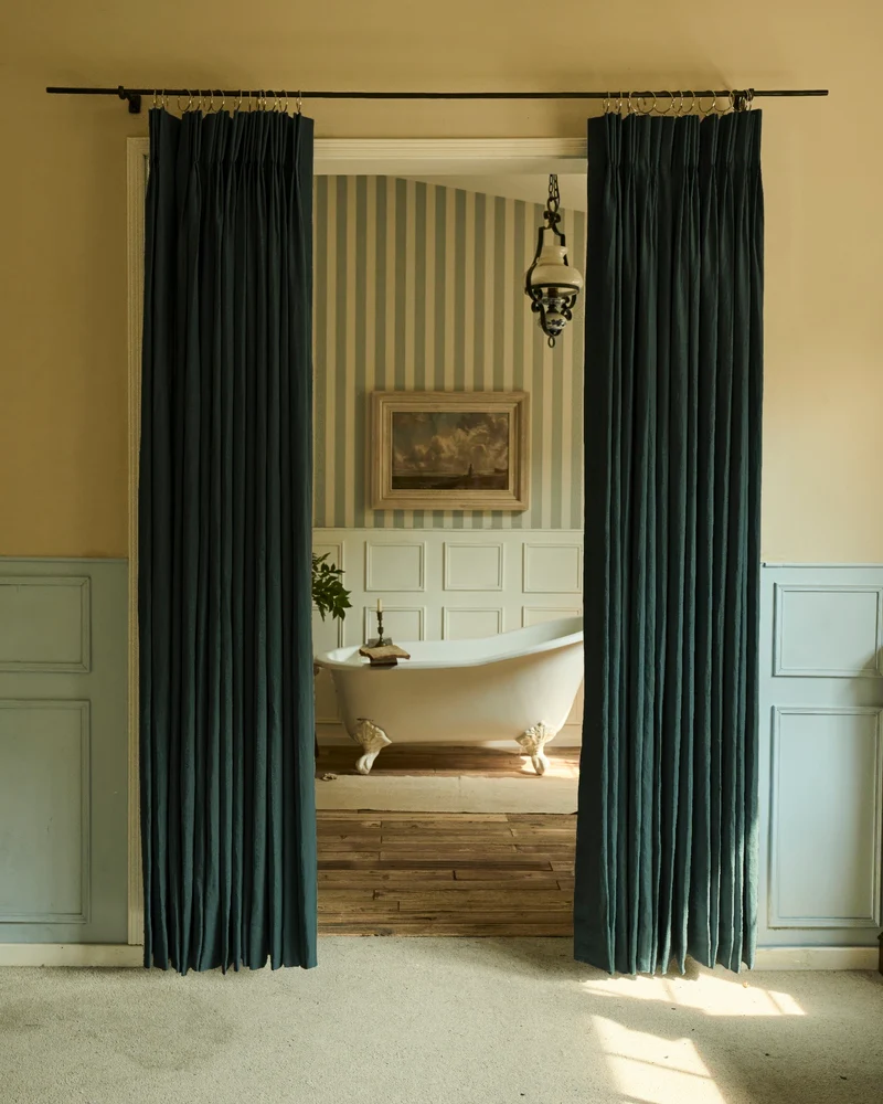 Helena 100% Linen Custom Curtains