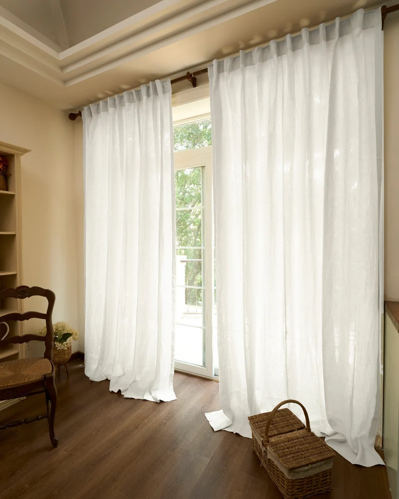 Helena 100% Linen Custom Curtains