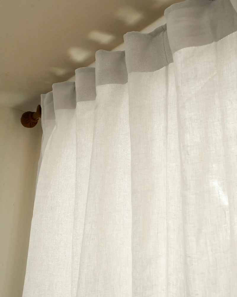 Helena 100% Linen Custom Curtains